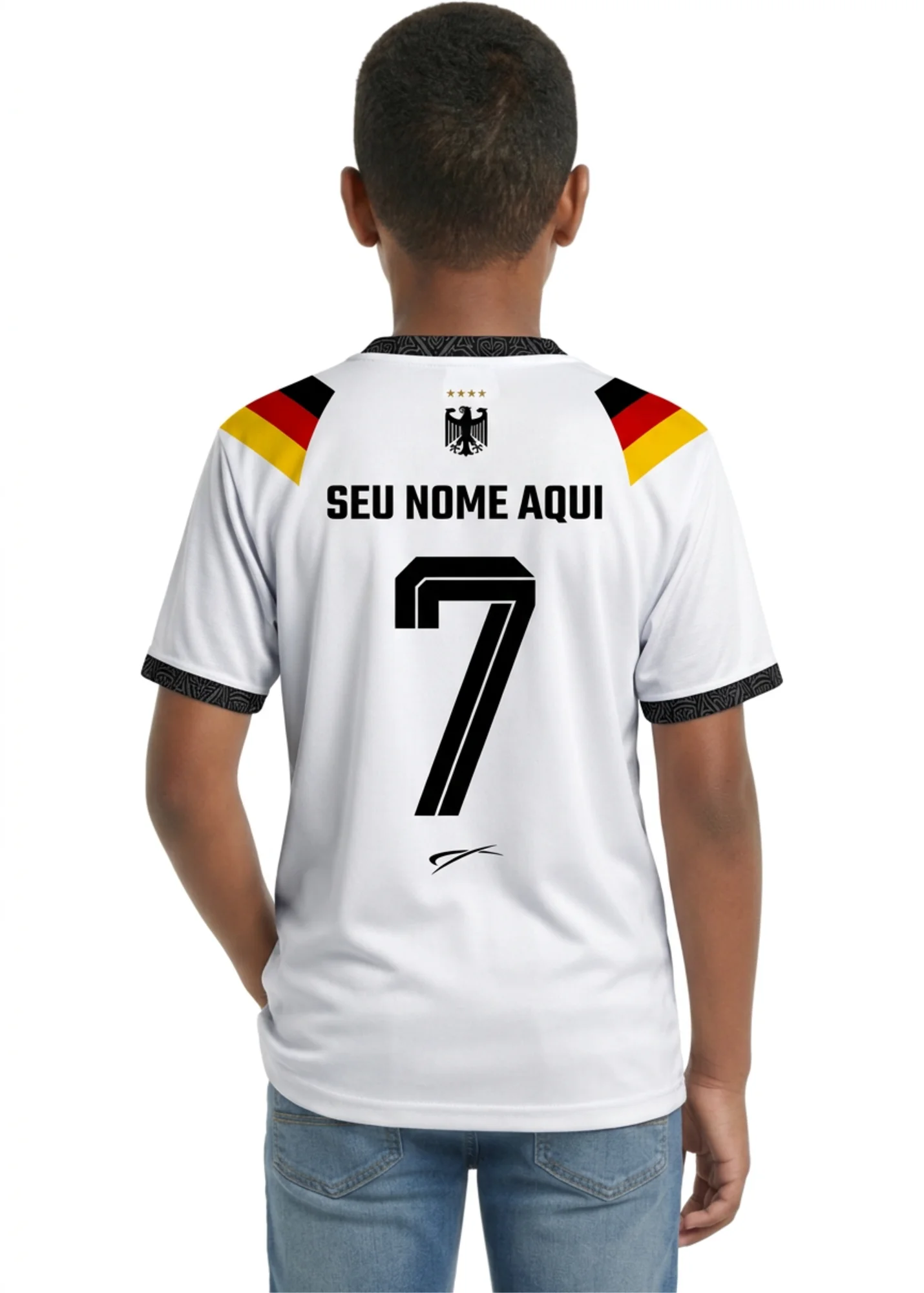 Camisa da Alemanha - Infantil - Branco