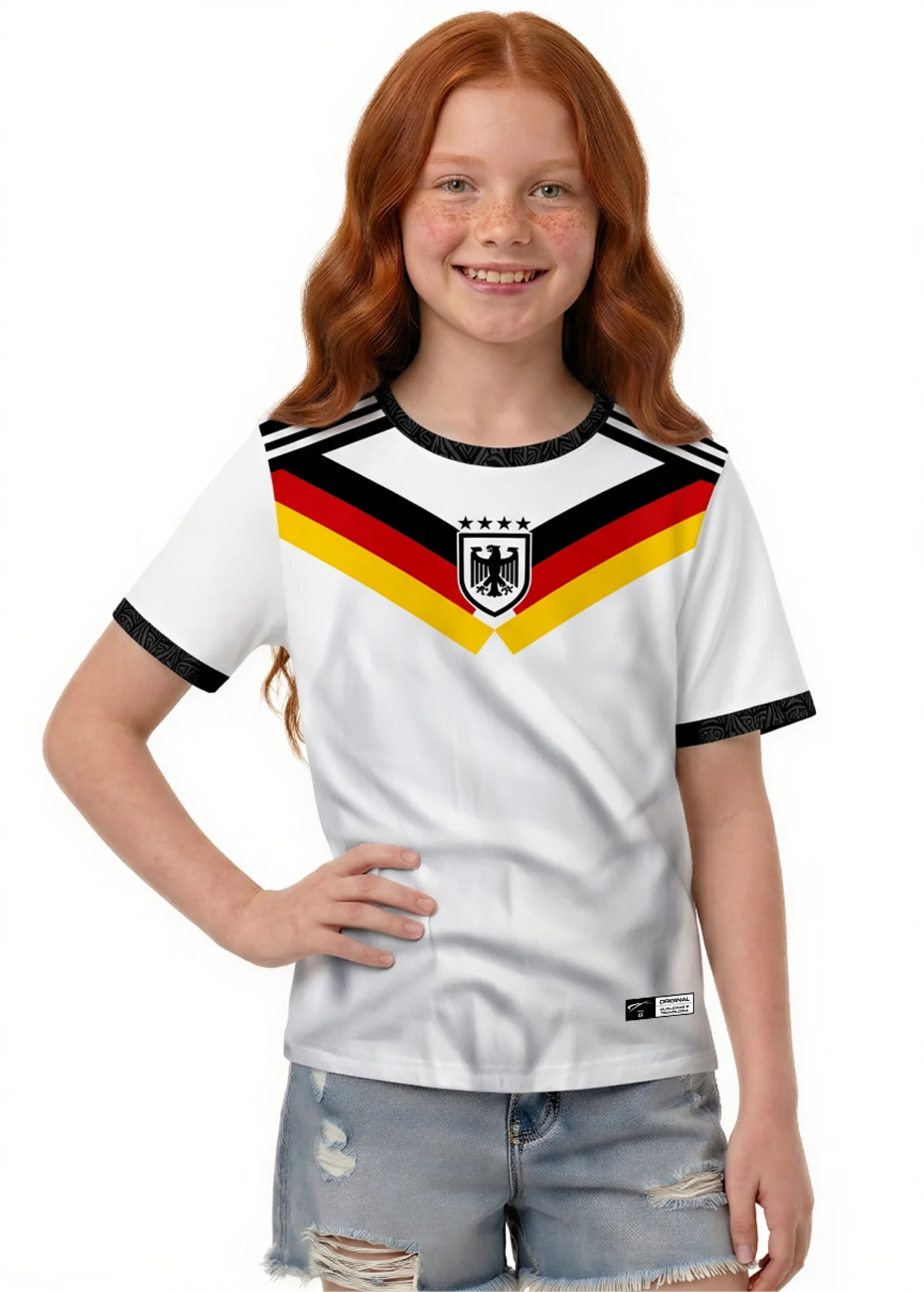 Camisa da Alemanha - Infantil - Branco