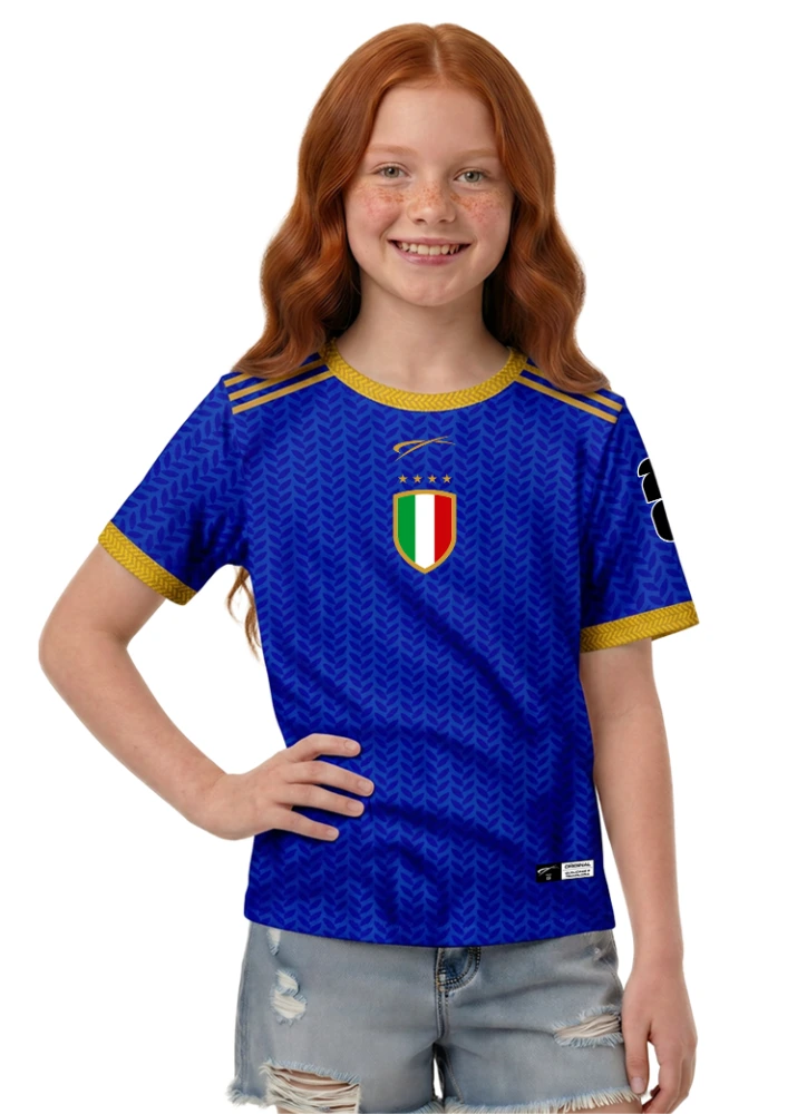 Camisa Itália - Azul escuro