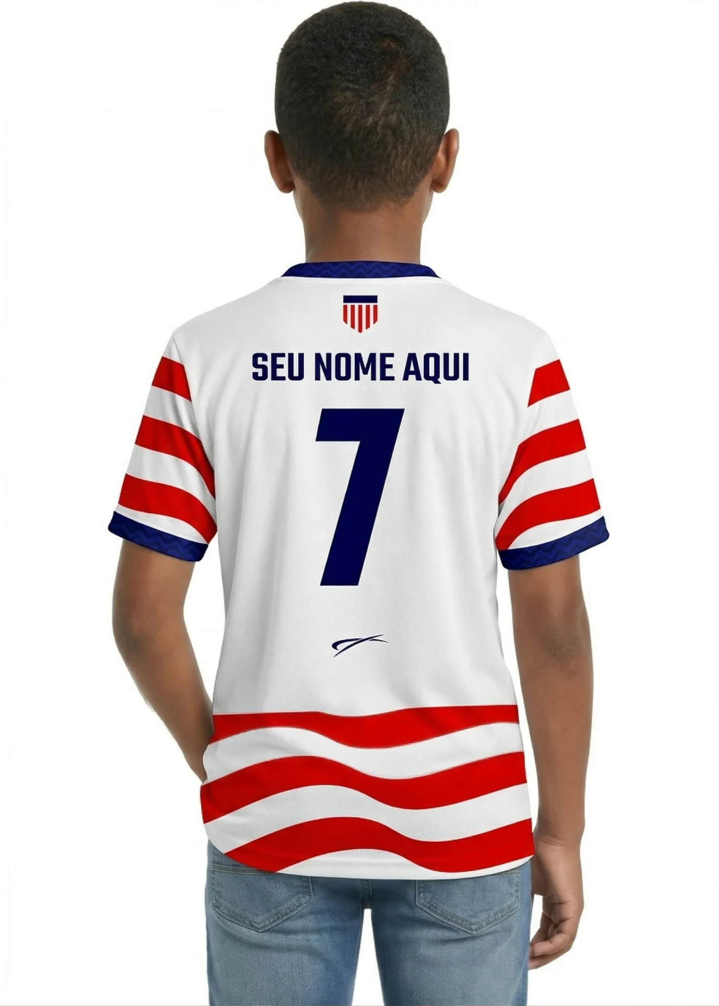 Camisa do EUA - Infantil - Branco