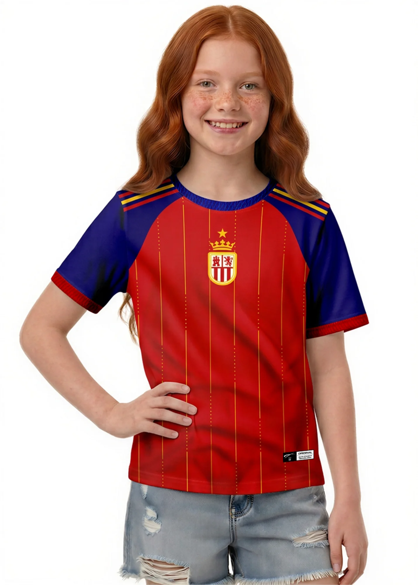 Camisa da Espanha - Infantil - Vermelho
